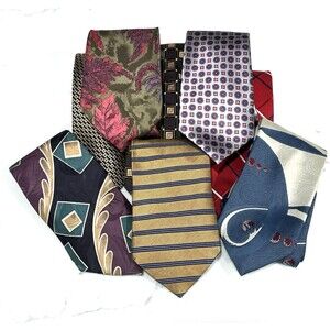 Vintage Silk Tie Lot (8) Brooks Brothers Makers Tommy Hilfiger & More